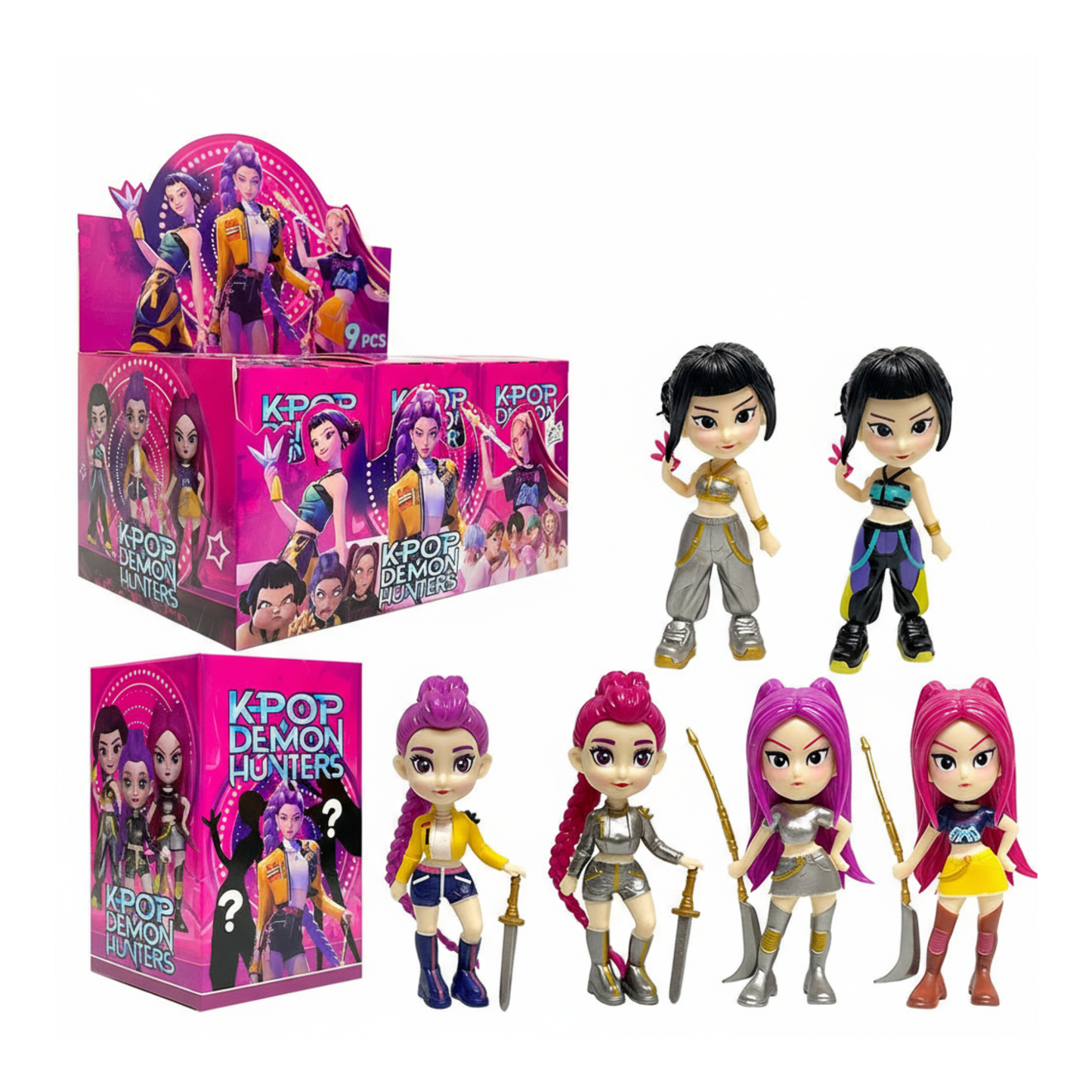 6-Piece Set Witch Hunter Cartoon Set
